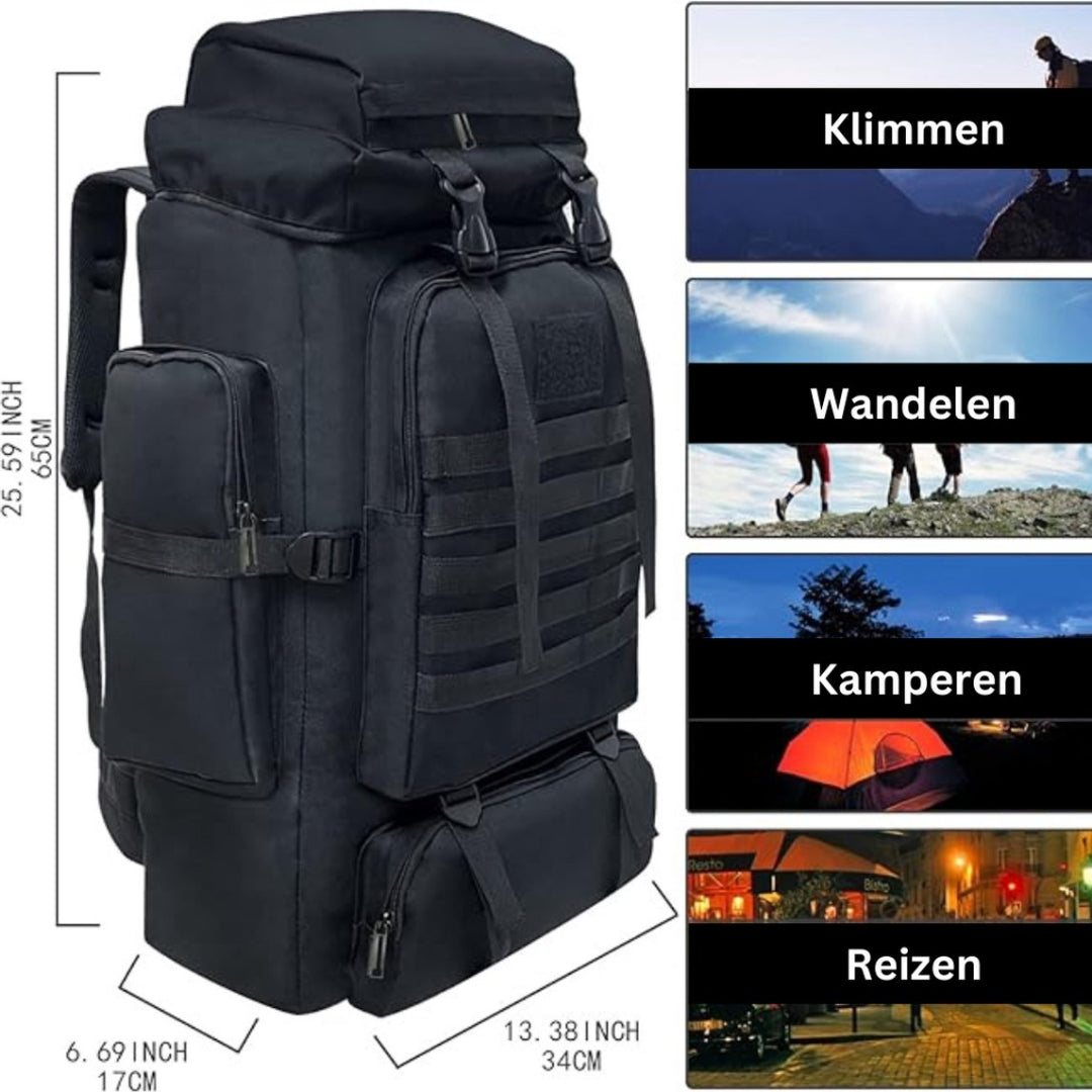 100-Liter-Rucksack – Wanderrucksack – Komplettes Notfallset
