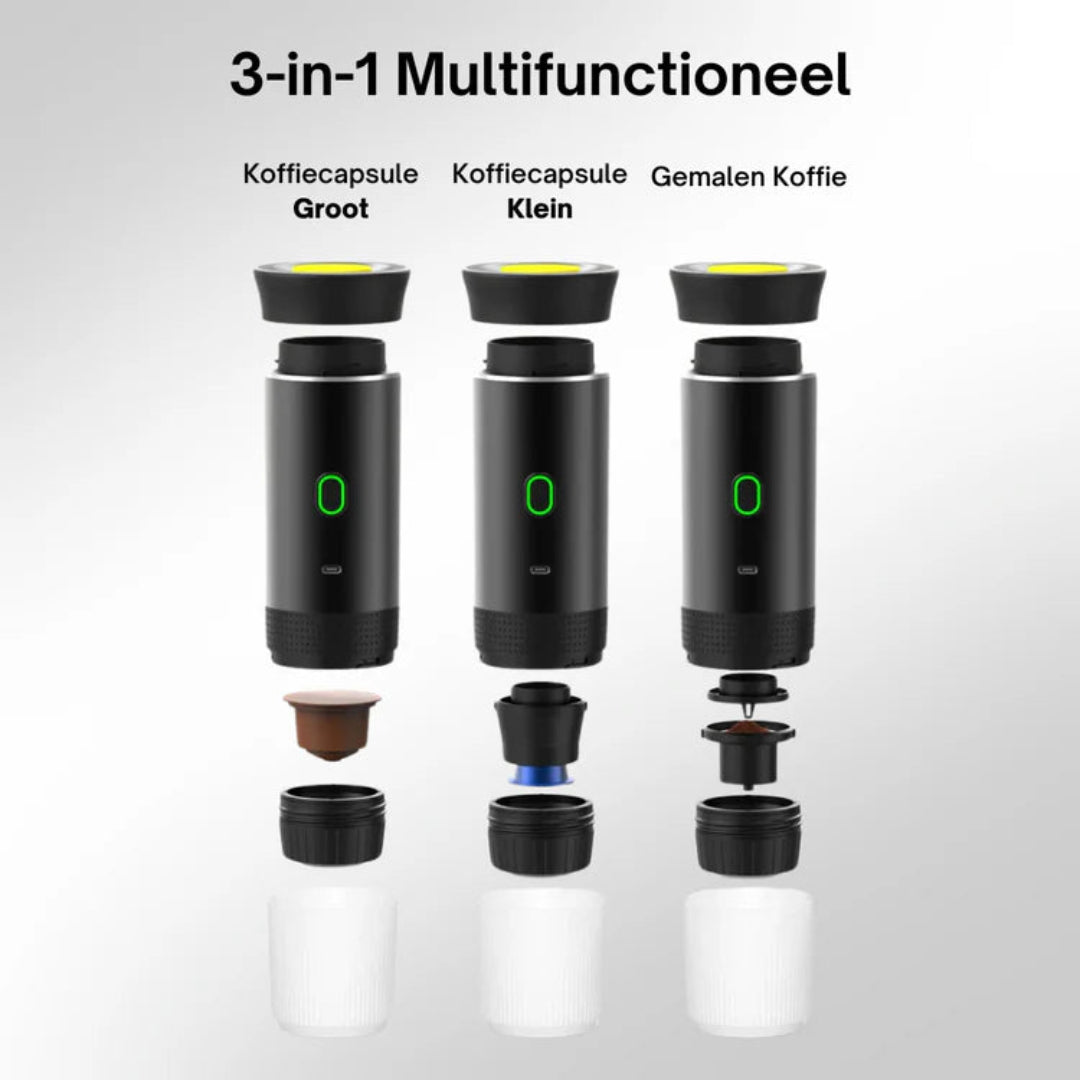BrewMate™ – Tragbare und kabellose Espressomaschine
