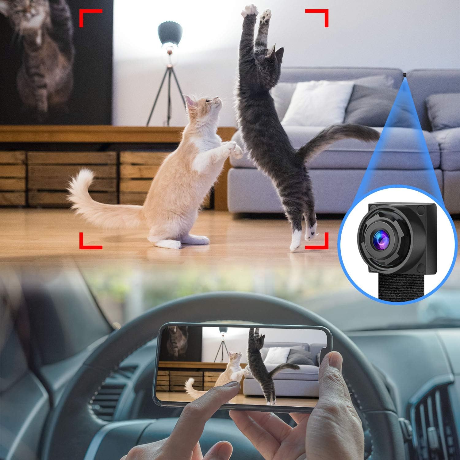 Tuya Spionagekamera – 4K-WLAN-Überwachungskamera mit Nachtsicht