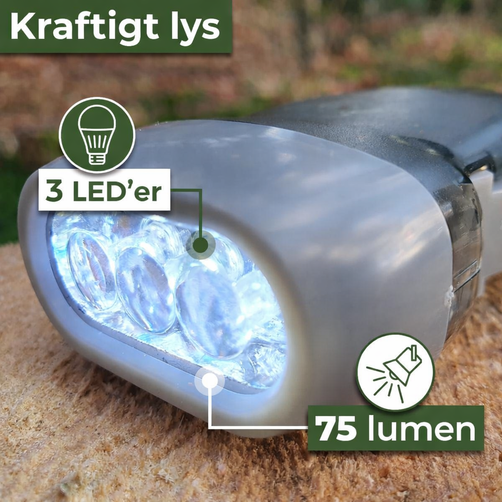 Quetsch-Taschenlampe – Leuchtet immer ohne Batterien (3er-Set)