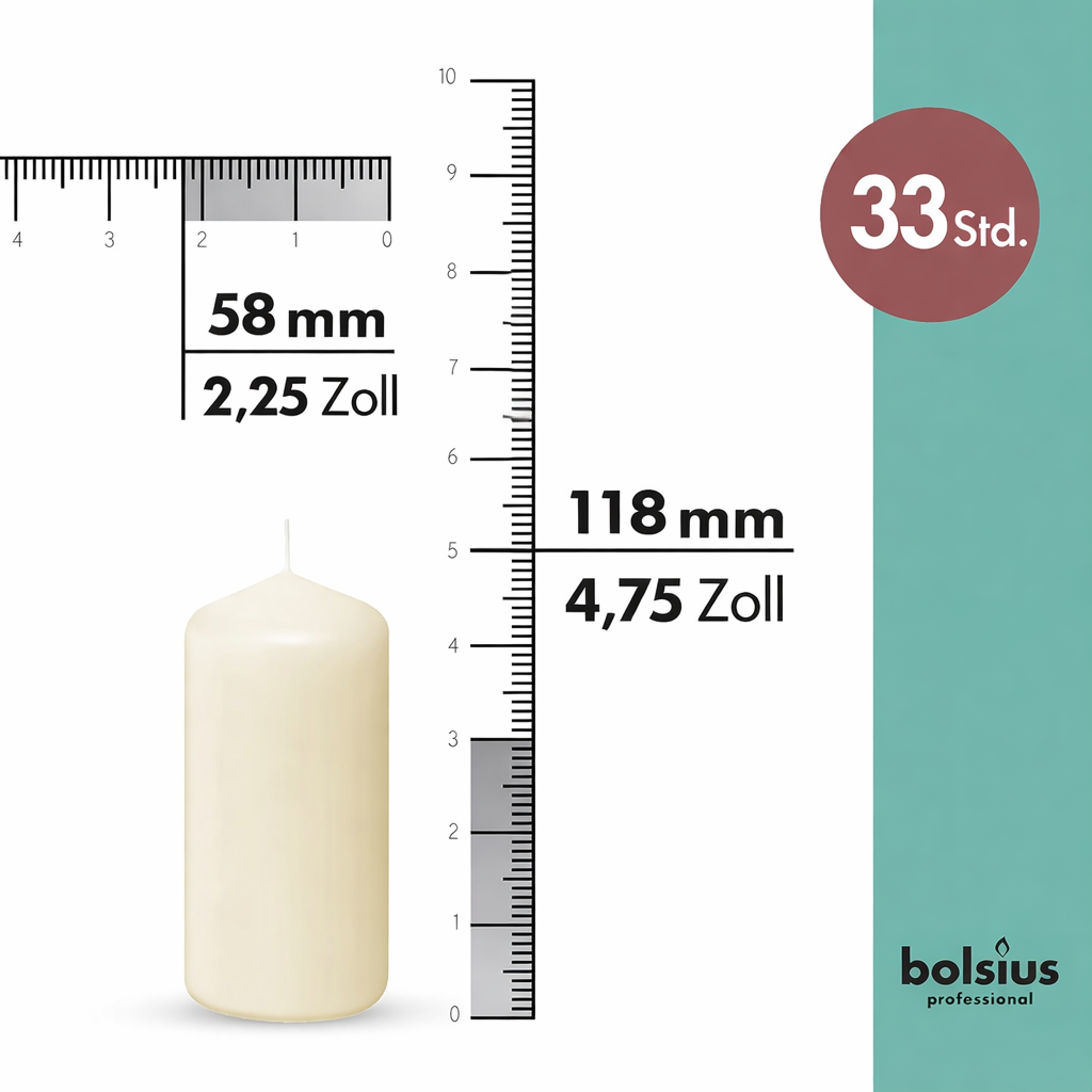 33-Stunden-Säulenkerze - Bolsius
