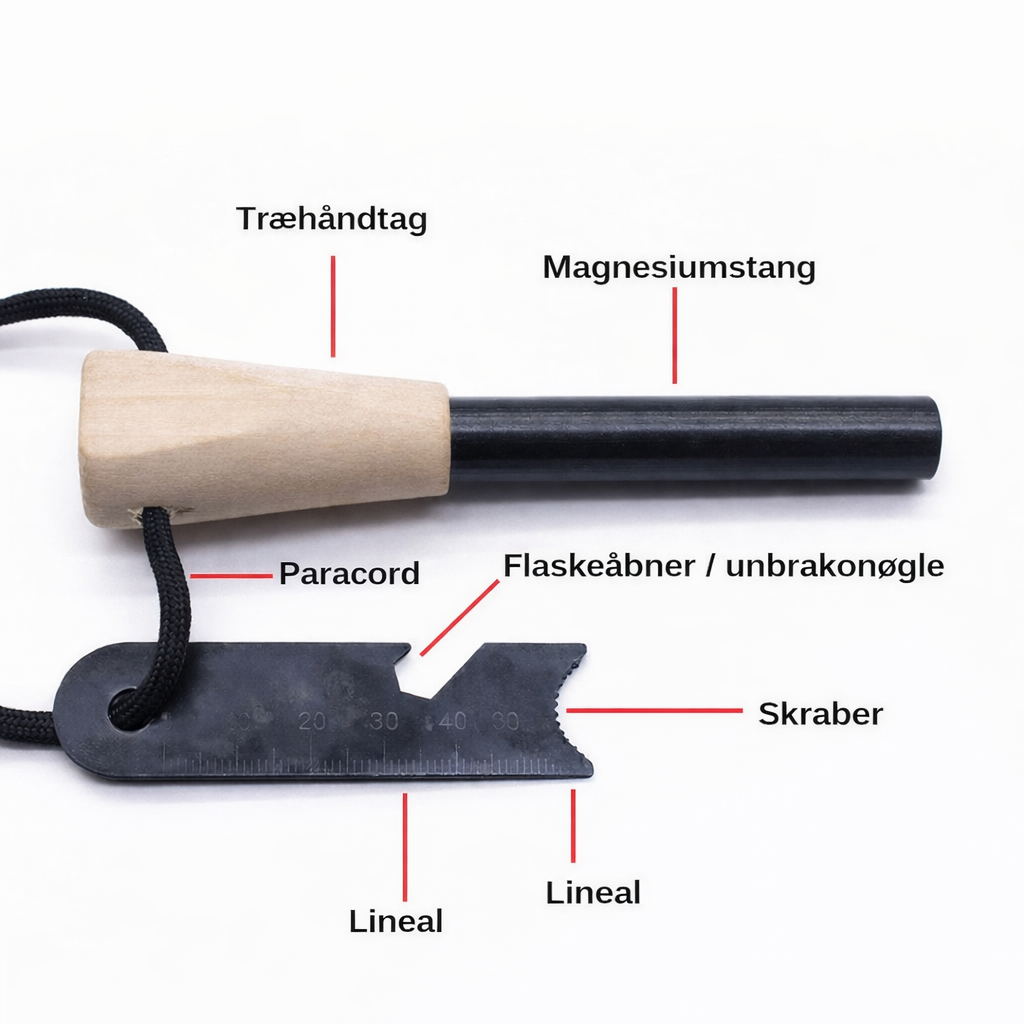 Magnesium-Feuerstarter (mit Handsäge)