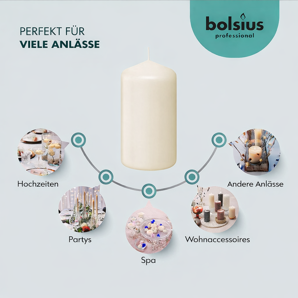 33-Stunden-Säulenkerze - Bolsius