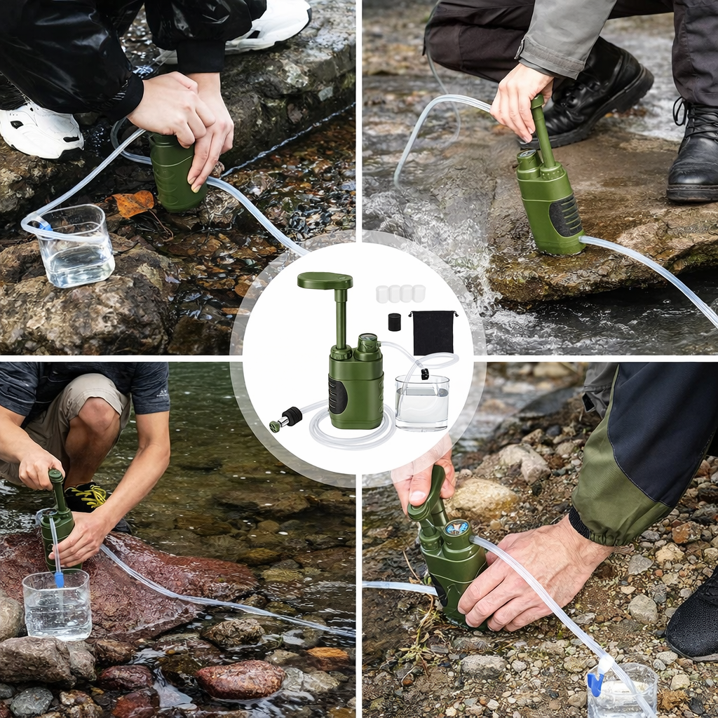 AquaDefender™ Überlebenswasserfilter – Für 3000 Liter sauberes Trinkwasser in Notfallsituationen