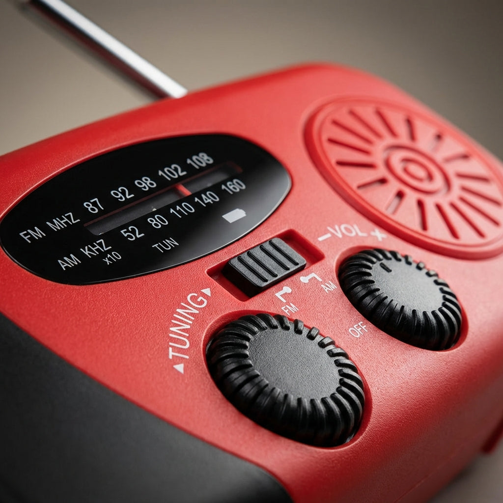 Notfallradio™ mit Taschenlampe und Powerbank – Modell 2026
