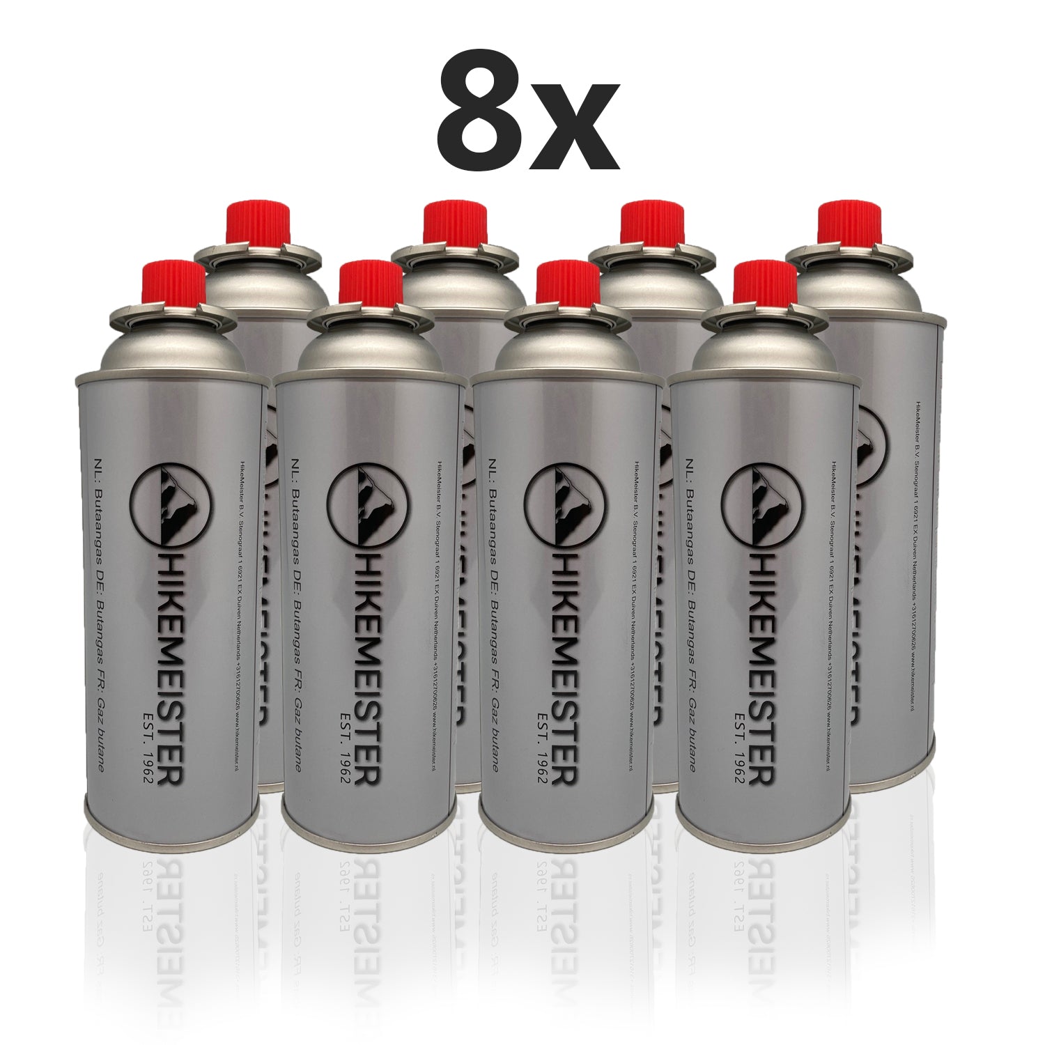 HikeMeister® Butangas-Campingkocher-Vorteilspackung - 227 g - Geeignet für Campingkocher