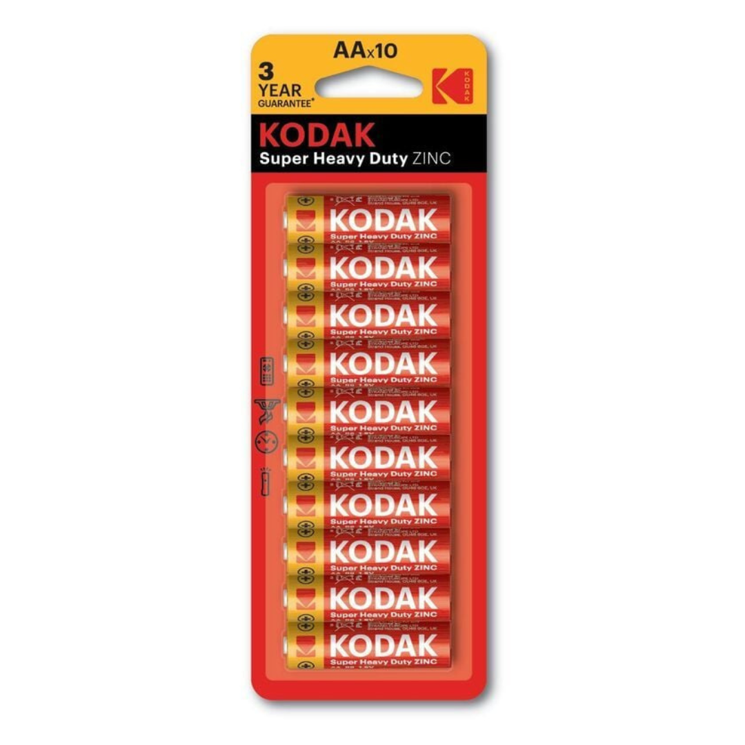 Kodak AA Alkaline-Batterien - Extra Hochleistungsbatterien (10 Stück)