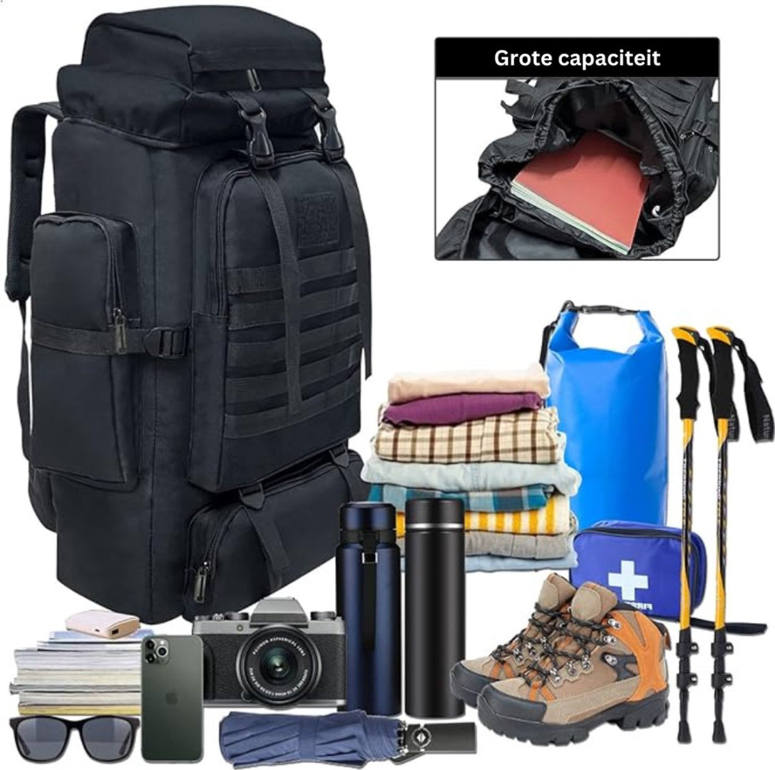 100-Liter-Rucksack – Wanderrucksack – Komplettes Notfallset