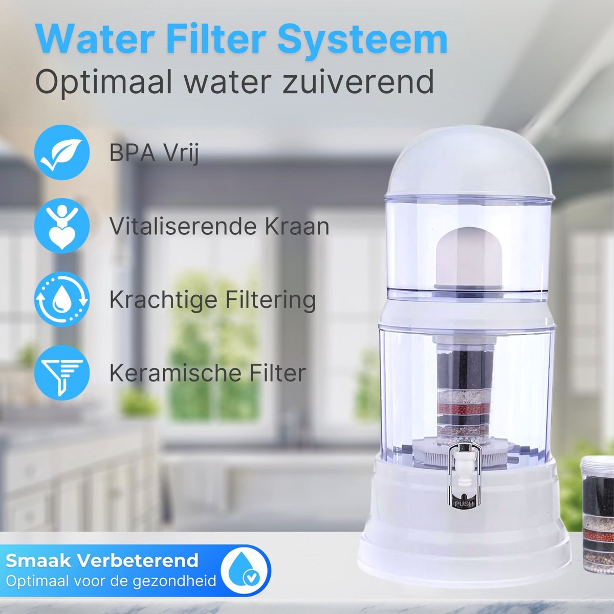 Elixir AquaVital™ 16L Alkaline-Wasserreinigungssystem