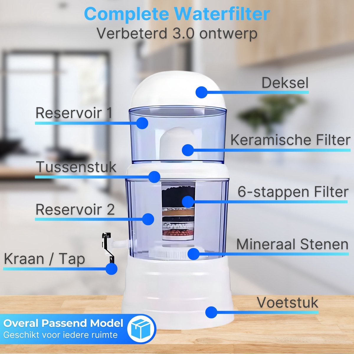Elixir AquaVital™ 16L Alkaline-Wasserreinigungssystem