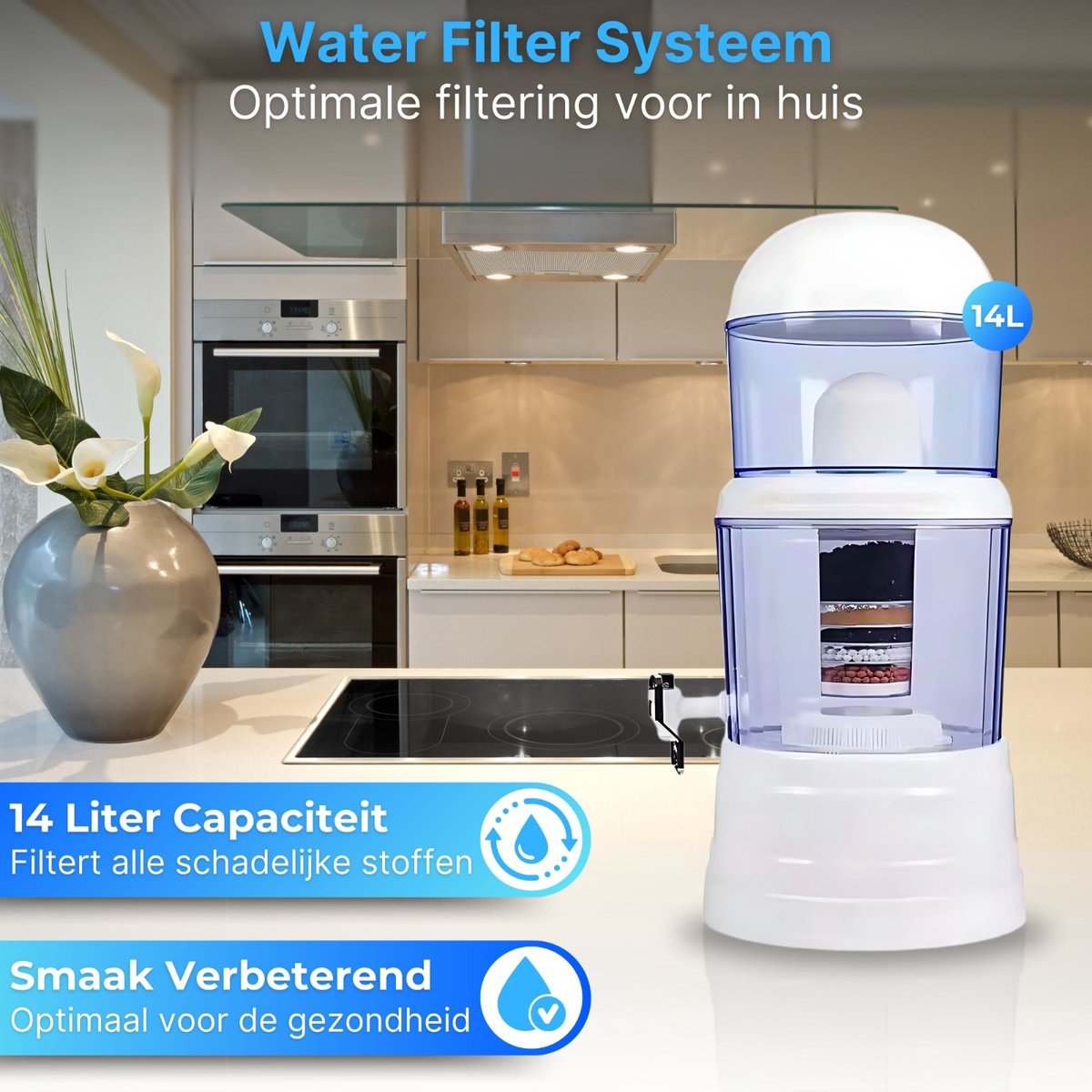 Elixir AquaVital™ 16L Alkaline-Wasserreinigungssystem