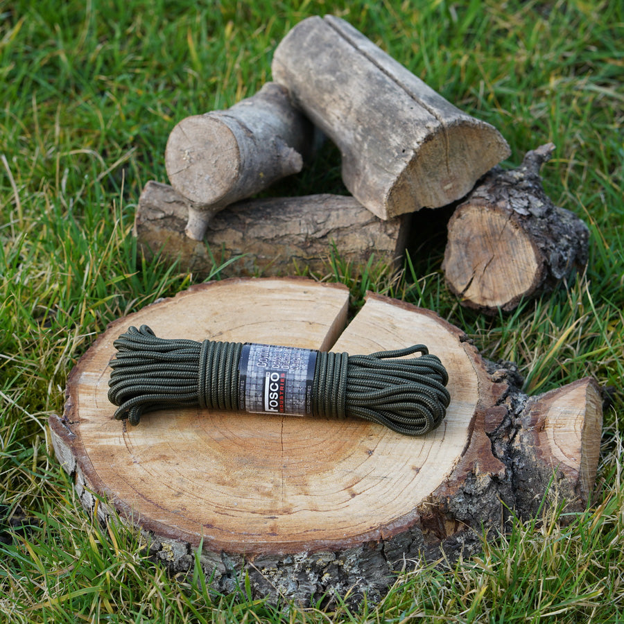 Fosco Paracord 15 Meter 5 mm Armeegrünes Seil