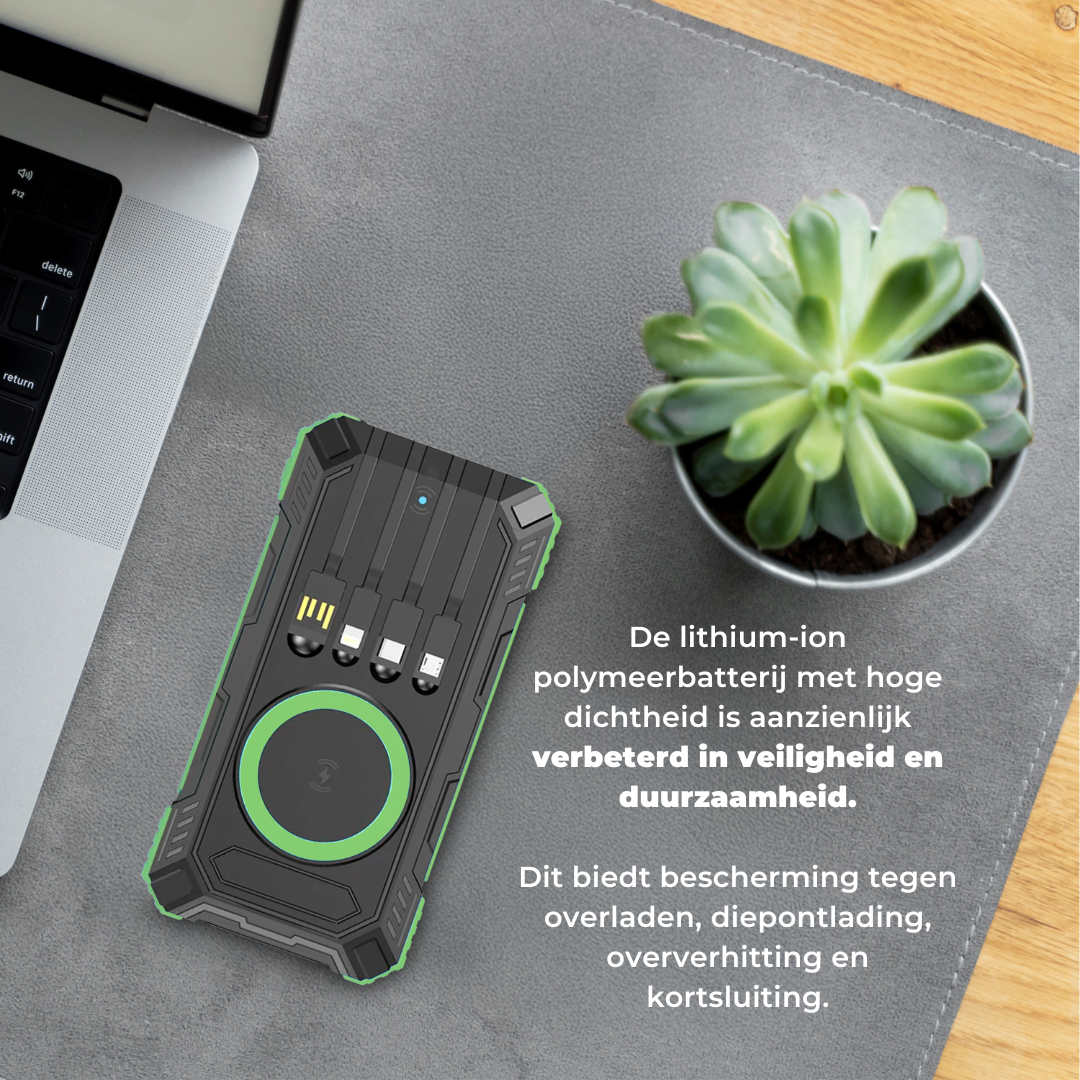 Solar-Powerbank 30000mAh – Schnellladen für alle Smartphones