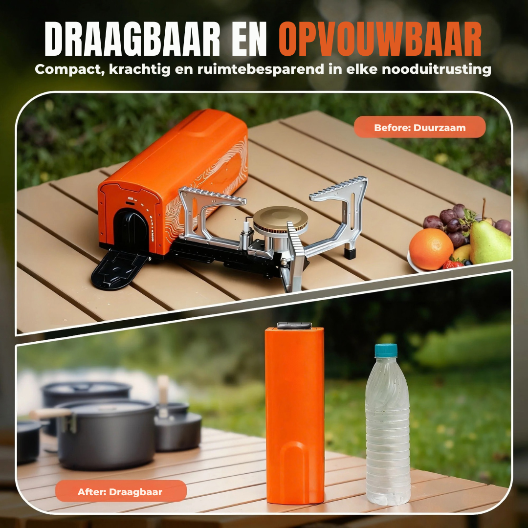 Vooma® Faltbarer Butangas-Campingkocher 2200W 