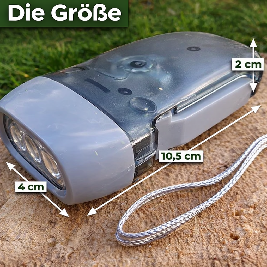 Quetsch-Taschenlampe – Leuchtet immer ohne Batterien (3er-Set)