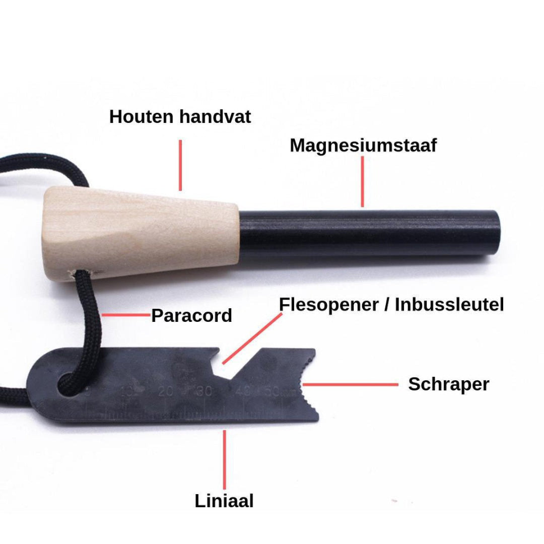 Magnesium-Feuerstarter (mit Handsäge)