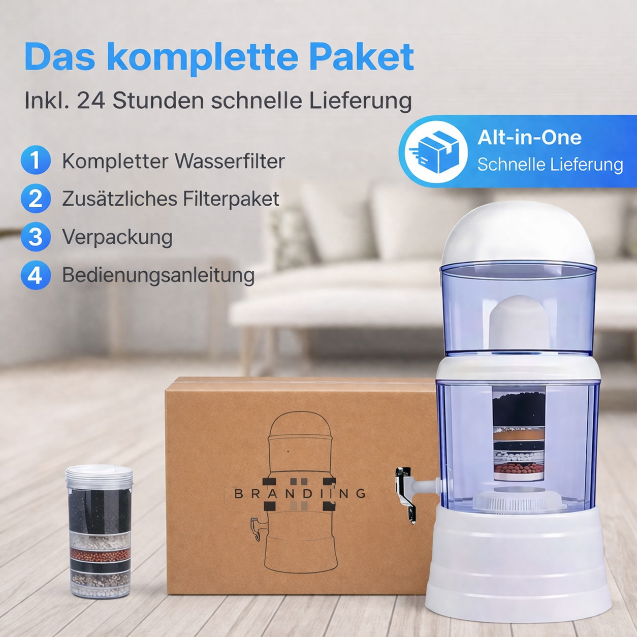 Elixir AquaVital™ 16L Alkaline-Wasserreinigungssystem