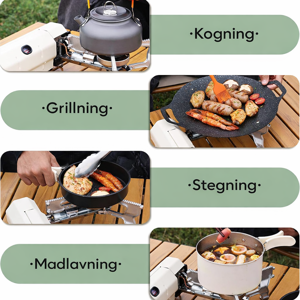 SurvivalPro Faltbarer Campingheizer – Tragbarer Gaskocher 2600W