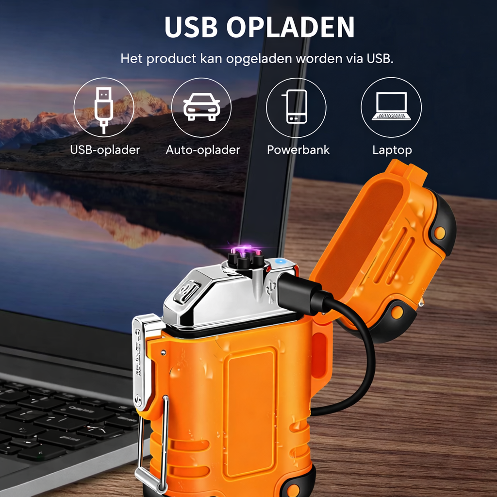 Storm Lighter – Wasserdichtes und windfestes Feuerzeug für Notfallsets und den Einsatz im Freien 