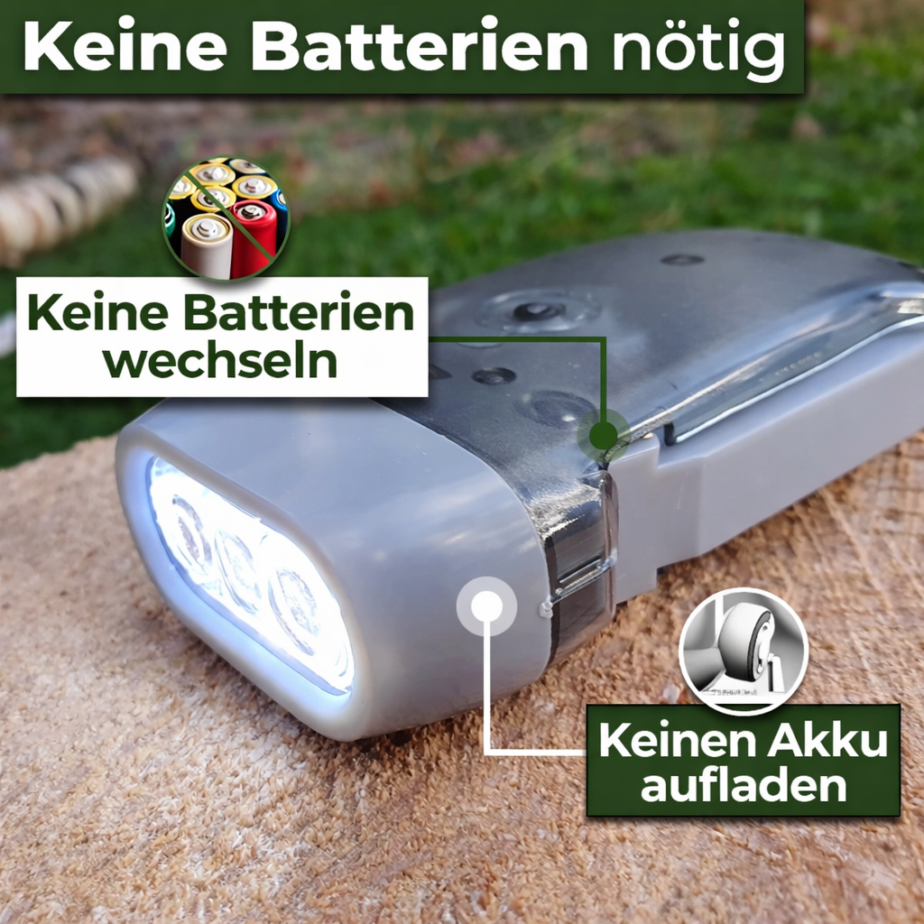 Quetsch-Taschenlampe – Leuchtet immer ohne Batterien (3er-Set)
