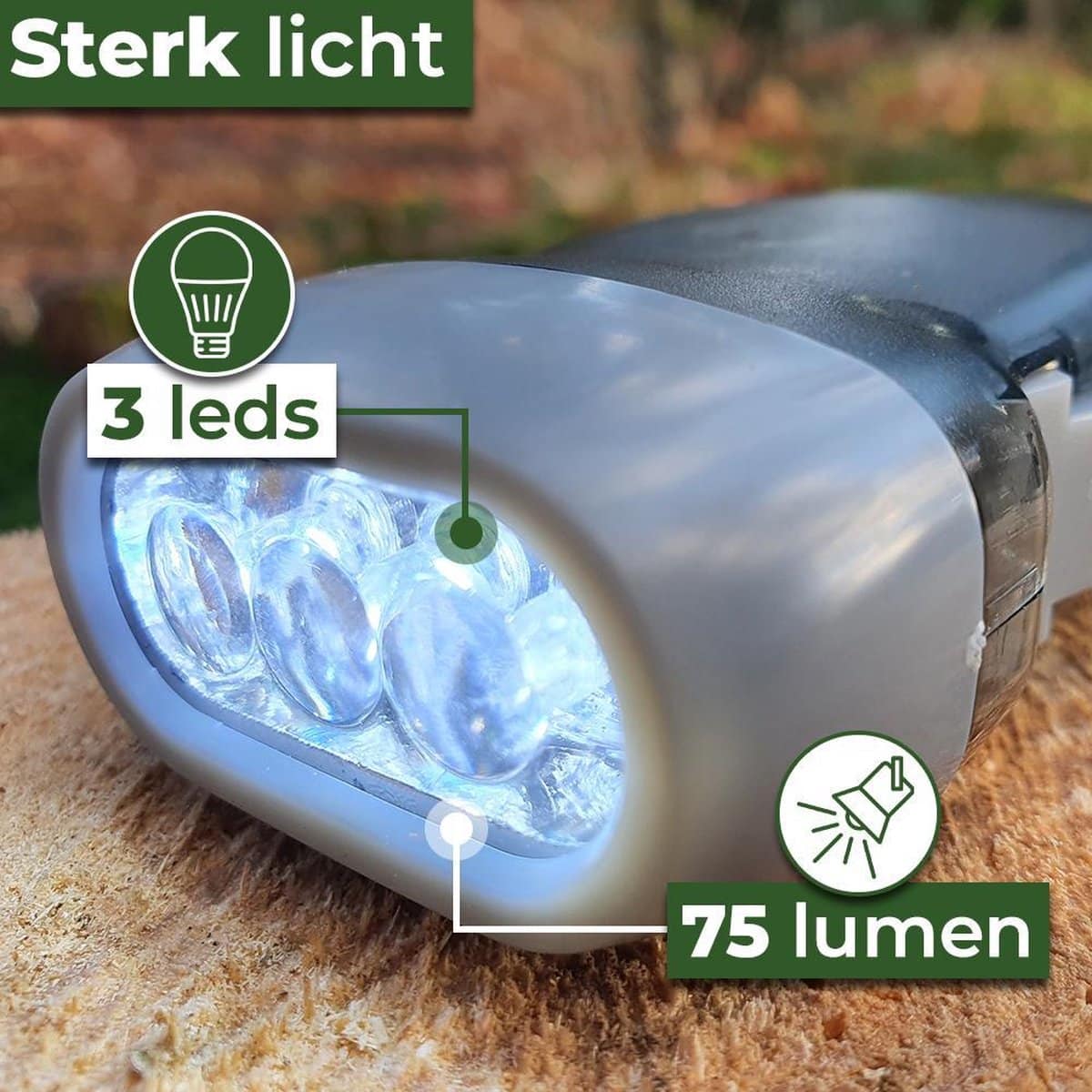 Quetsch-Taschenlampe – Leuchtet immer ohne Batterien (3er-Set)