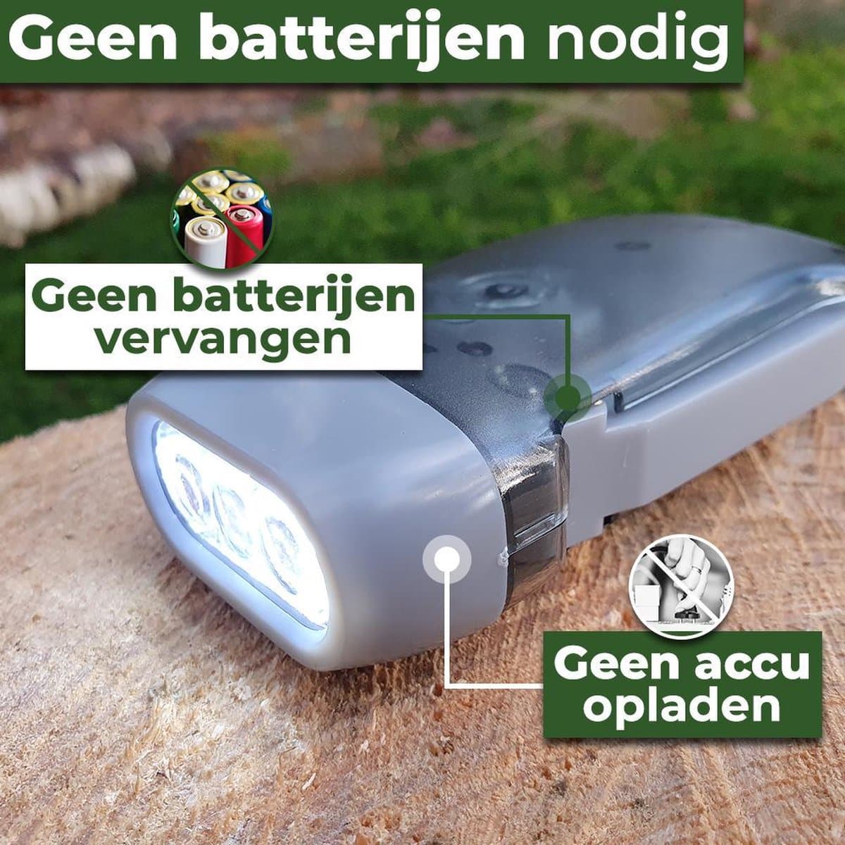 Quetsch-Taschenlampe – Leuchtet immer ohne Batterien (3er-Set)