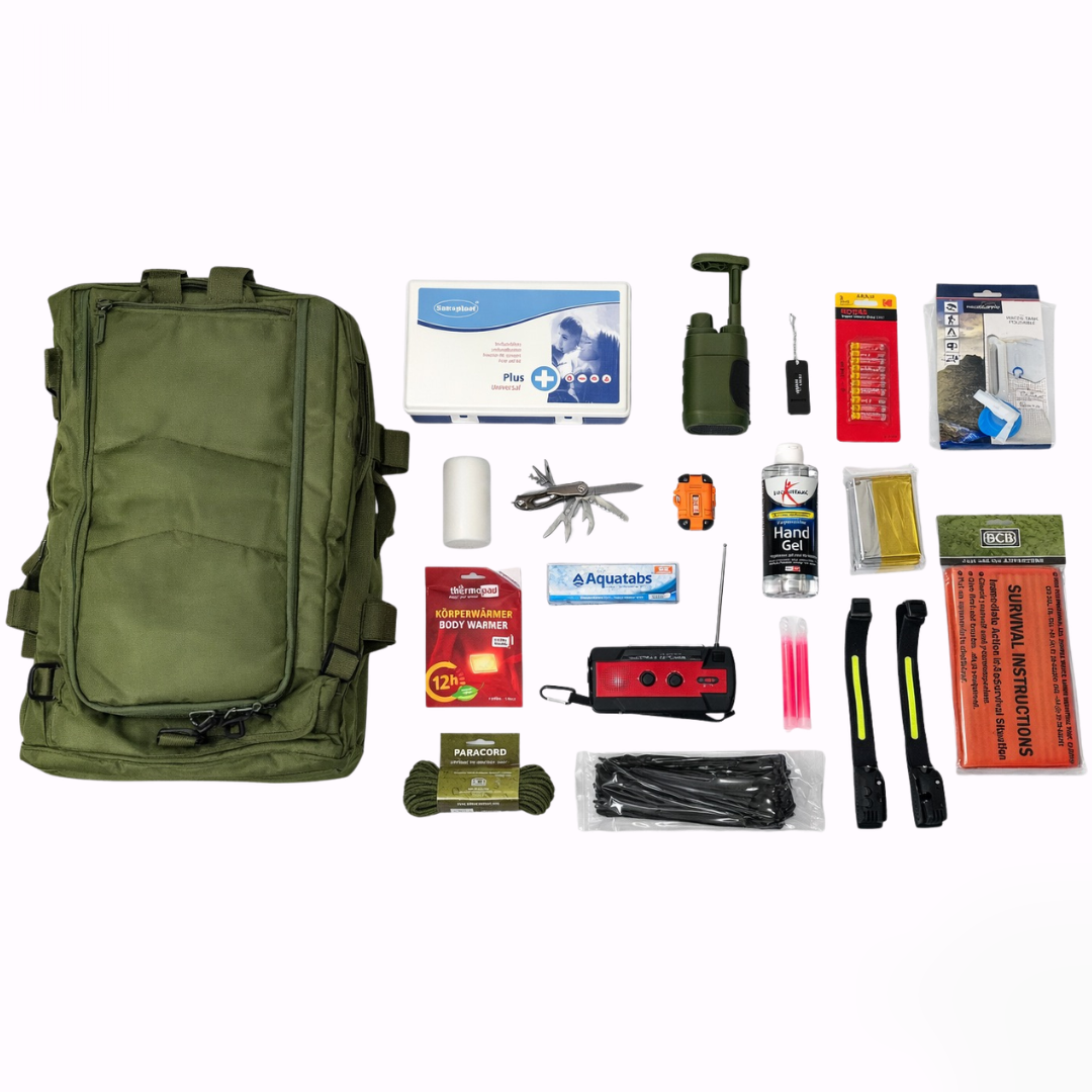 Notfallpaket Premium mit Reisetasche: alle Bestandteile